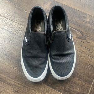 Vans black slip-on sneakers, size 8.5